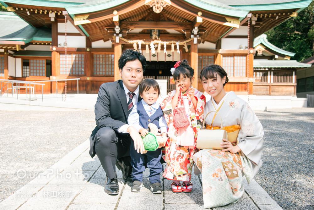 荒川区 尾久八幡神社 七五三撮影 若色写真事務所